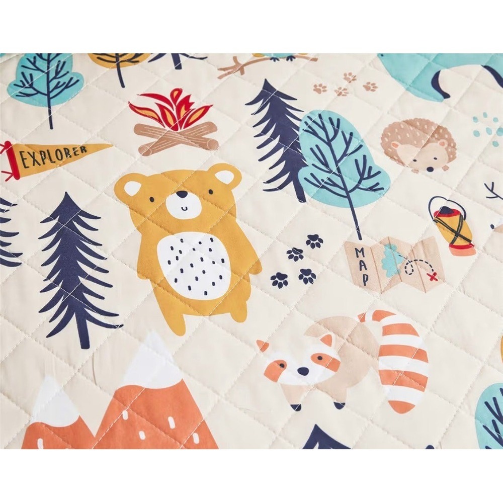 Forest Animals Print Queen Bedding Set - Picture 3 of 6